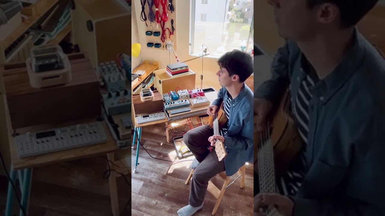 midi music box + book drums and a tiny guitar